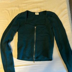 ABRECROMBIE zip up long sleeve